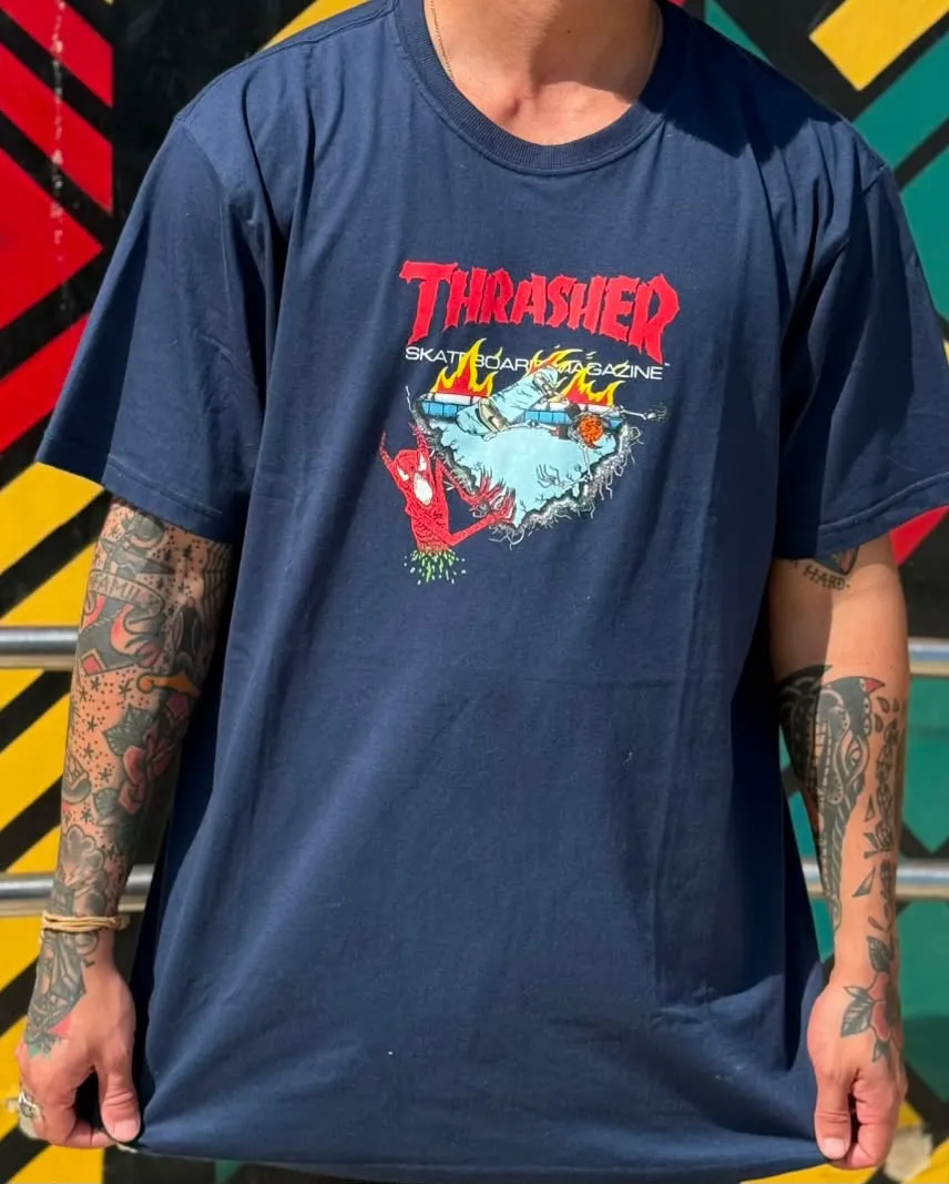 Camisa trasher bowl skate demon - GG